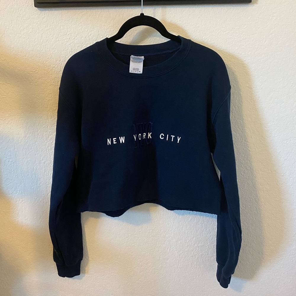 NYC Cropped Sweatshirt